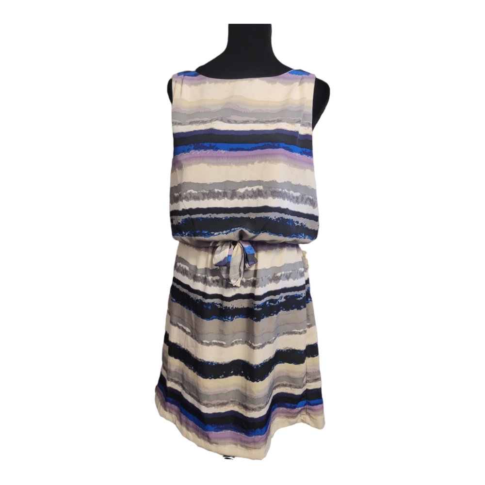 Daisy Fuentes Sleeveless Striped Dress Size Medium